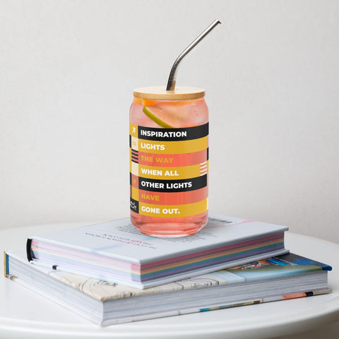 About my Brain Institute Drinking Glass Heart 2 Heart Inspiration Glass