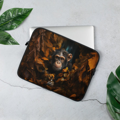 About my Brain Institute Laptop Sleeves 13″ Chimpanzee Spirit Animal  Laptop Sleeve