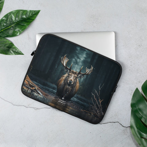 About my Brain Institute Laptop Sleeves 13″ Moose Spirit Animal Laptop Sleeve