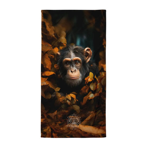 About my Brain Institute Towels Chimpanzee Spirit Animal Lightweight Beach Towel