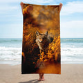 About my Brain Institute Towels Coyote Spirit Animal Lightweight Beach Towel
