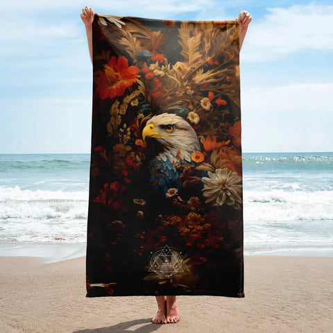 About my Brain Institute Towels Eagle Spirit Animal Lightweight Beach Towel