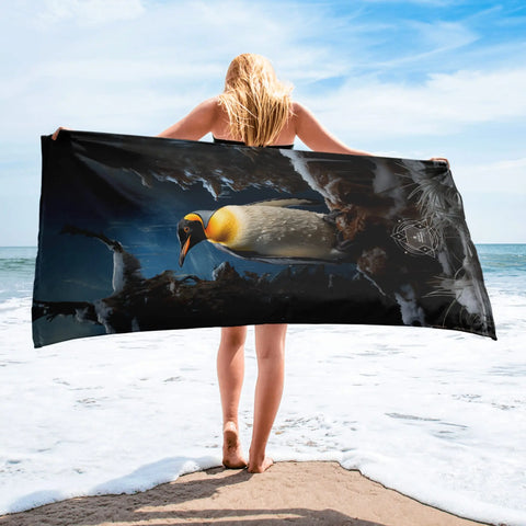 About my Brain Institute Towels Emperor Penguin Spirit Animal Lightweight Beach Towel
