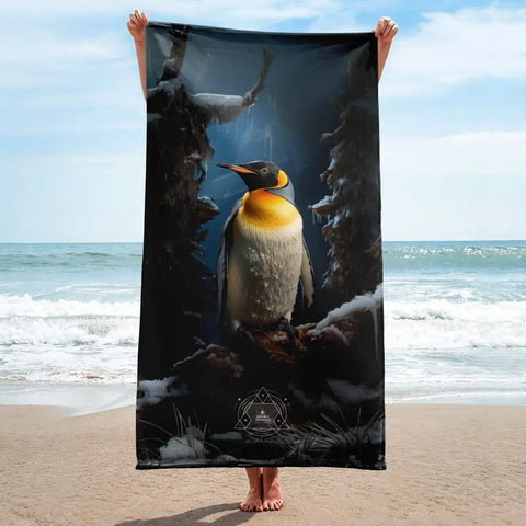 About my Brain Institute Towels Emperor Penguin Spirit Animal Lightweight Beach Towel