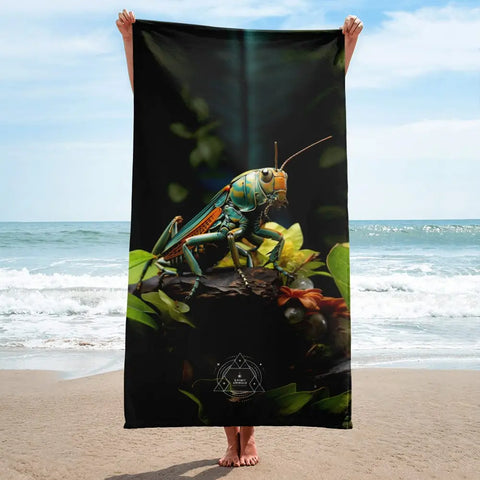 About my Brain Institute Towels Grasshopper Spirit Animal Lightweight Beach Towel