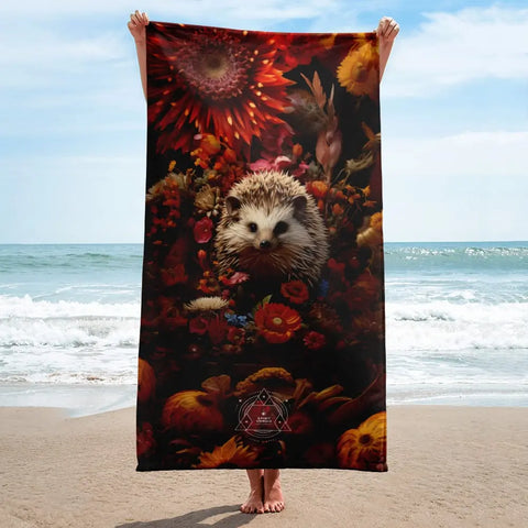 About my Brain Institute Towels Hedgehog Spirit Animal Lightweight Beach Towel