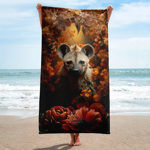 About my Brain Institute Towels Hyena Spirit Animal Lightweight Beach Towel