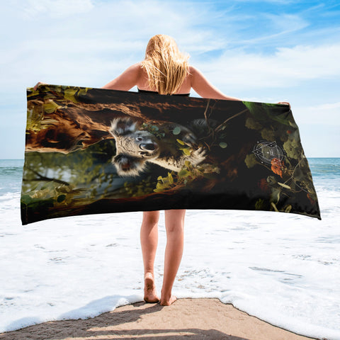 About my Brain Institute Towels Koala Spirit Animal Lightweight Beach Towel