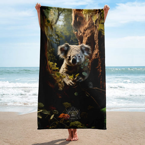 About my Brain Institute Towels Koala Spirit Animal Lightweight Beach Towel