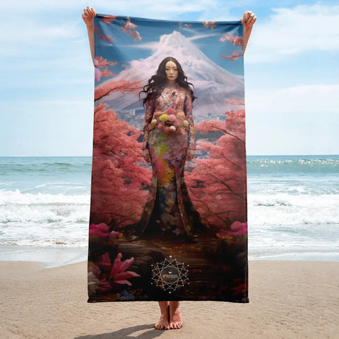 About my Brain Institute Towels Konohanasakuya Goddess Lightweight Beach Towel