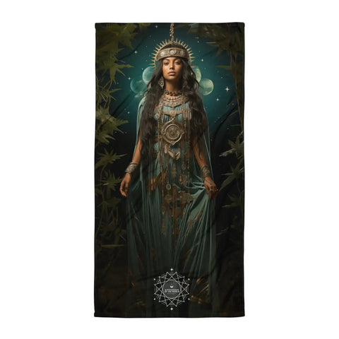 About my Brain Institute Towels Mama Quilla Goddess Lightweight Beach Towel