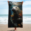 About my Brain Institute Towels Manatee Spirit Animal Lightweight Beach Towel