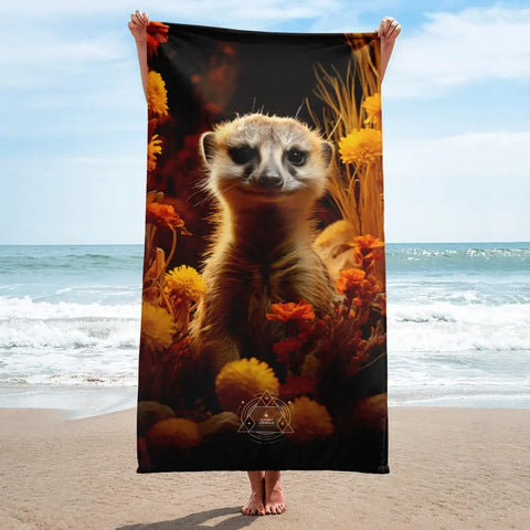 About my Brain Institute Towels Meerkat Spirit Animal Lightweight Beach Towel