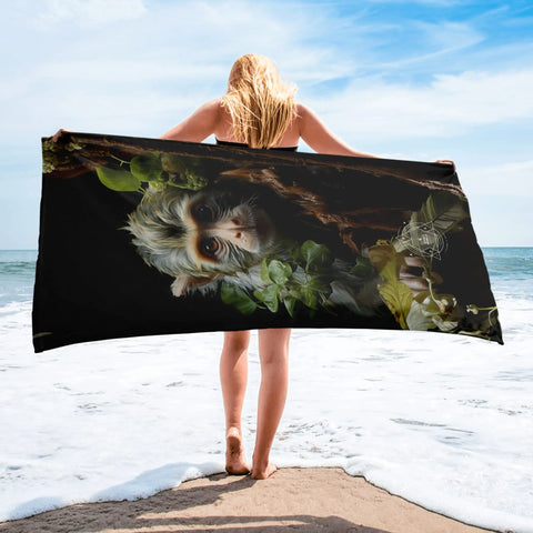About my Brain Institute Towels Monkey Spirit Animal Lightweight Beach Towel