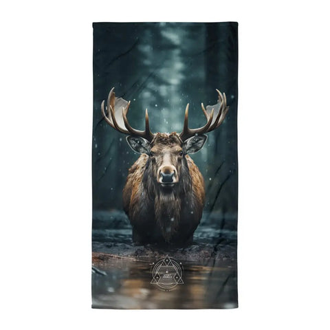 About my Brain Institute Towels Moose Spirit Animal Lightweight Beach Towel