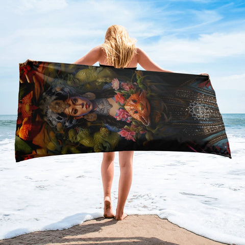 About my Brain Institute Towels Neang Neak Goddess Lightweight Beach Towel
