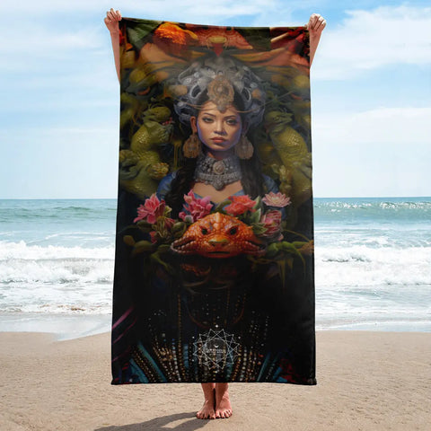 About my Brain Institute Towels Neang Neak Goddess Lightweight Beach Towel
