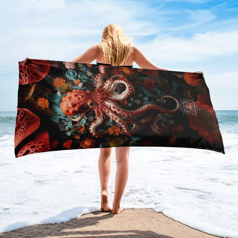 About my Brain Institute Towels Octopus Spirit Animal Lightweight Beach Towel