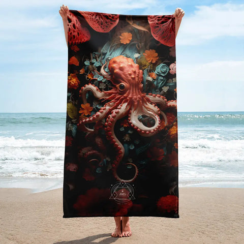 About my Brain Institute Towels Octopus Spirit Animal Lightweight Beach Towel