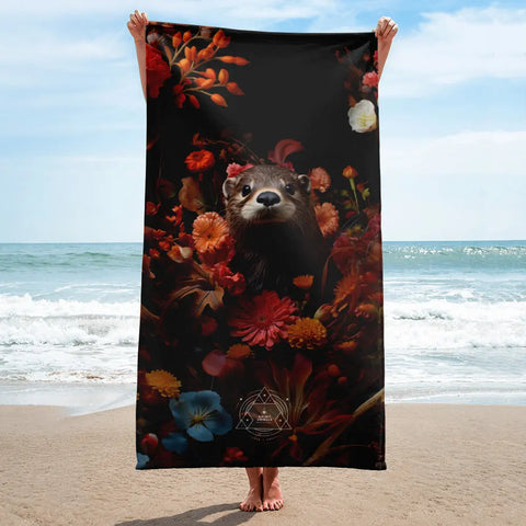 About my Brain Institute Towels Otter Spirit Animal Lightweight Beach Towel