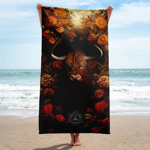 About my Brain Institute Towels Ox Spirit Animal Lightweight Beach Towel