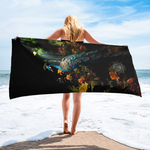 About my Brain Institute Towels Peacock Spirit Animal Lightweight Beach Towel
