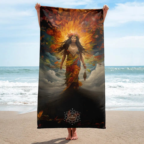 About my Brain Institute Towels Pele Goddess Lightweight Beach Towel