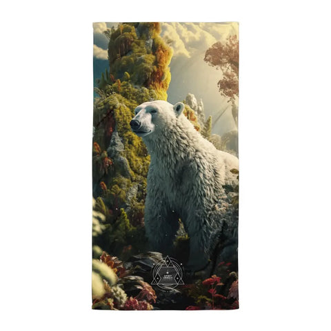 About my Brain Institute Towels Polar Bear Spirit Animal Lightweight Beach Towel