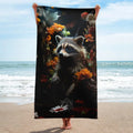 About my Brain Institute Towels Raccoon Spirit Animal Lightweight Beach Towel