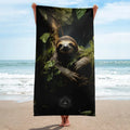 About my Brain Institute Towels Sloth Spirit Animal Lightweight Beach Towel