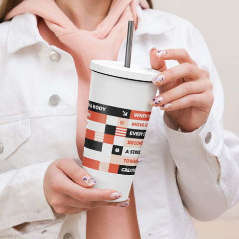 About my Brain Institute Tumbler Heart 2 Heart Integration Insulated Tumbler With A Straw