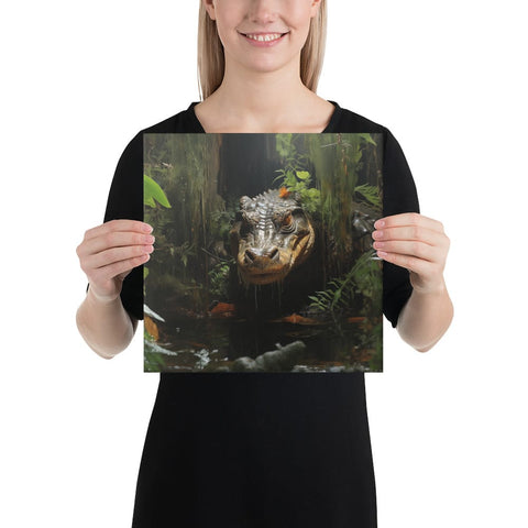 About my Brain Institute Wall Art 12″×12″ Alligator Spirit Animal Canvas