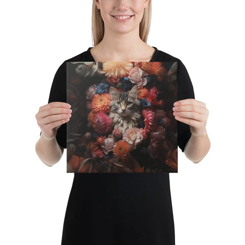 About my Brain Institute Wall Art 12″×12″ Cat Spirit Animal Canvas