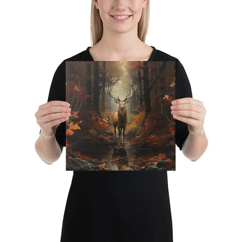 About my Brain Institute Wall Art 12″×12″ Elk Spirit Animal Canvas