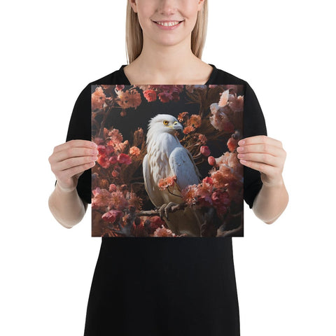 About my Brain Institute Wall Art 12″×12″ Hawk Spirit Animal Canvas