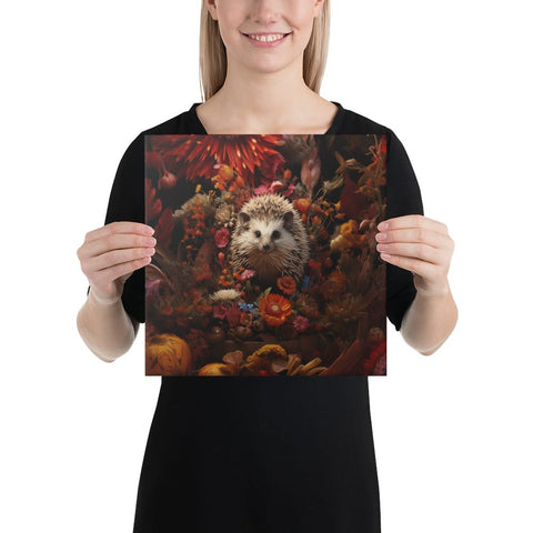 About my Brain Institute Wall Art 12″×12″ Hedgehog Spirit Animal Canvas