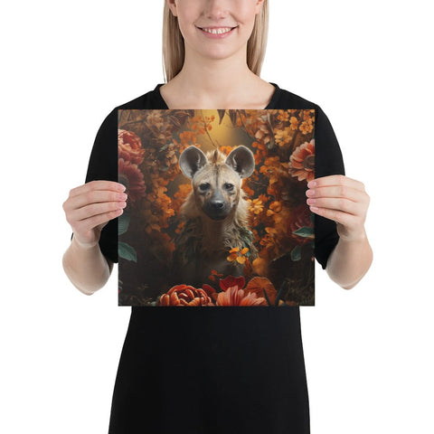 About my Brain Institute Wall Art 12″×12″ Hyena Spirit Animal Canvas