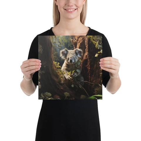 About my Brain Institute Wall Art 12″×12″ Koala Spirit Animal Canvas