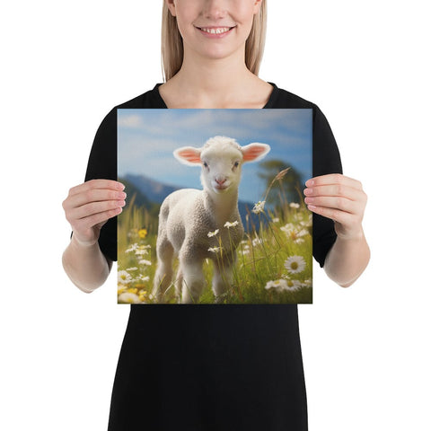 About my Brain Institute Wall Art 12″×12″ Lamb Spirit Animal Canvas