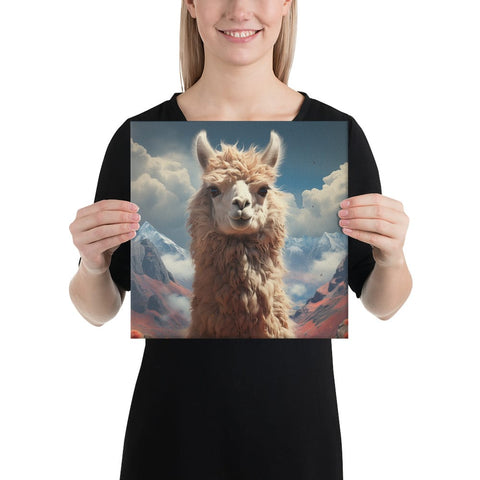 About my Brain Institute Wall Art 12″×12″ Llama Spirit Animal Canvas