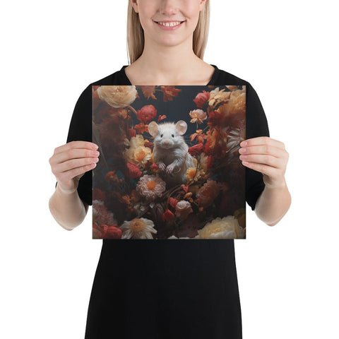 About my Brain Institute Wall Art 12″×12″ Mouse Spirit Animal Canvas