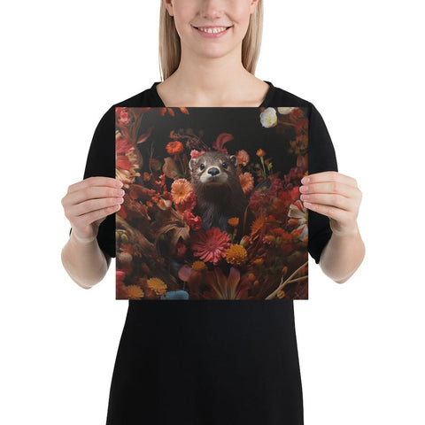 About my Brain Institute Wall Art 12″×12″ Otter Spirit Animal Canvas