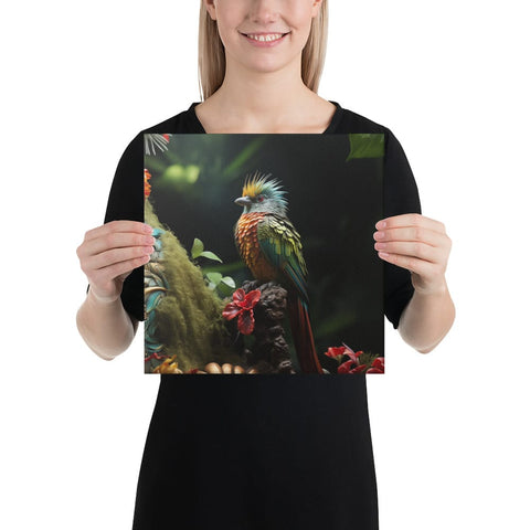 About my Brain Institute Wall Art 12″×12″ Quetzal Spirit Animal Canvas
