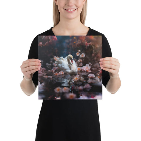About my Brain Institute Wall Art 12″×12″ Swan Spirit Animal Canvas