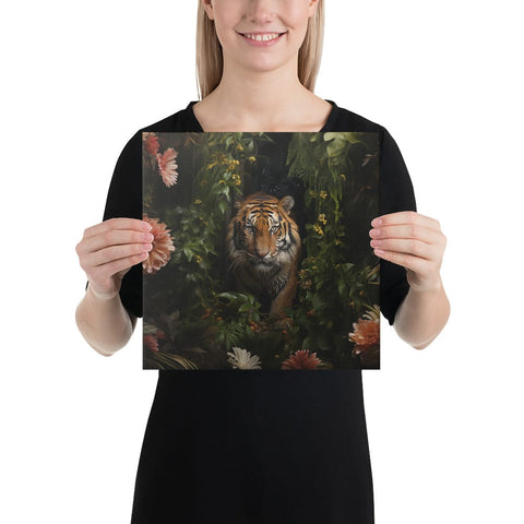 About my Brain Institute Wall Art 12″×12″ Tiger Spirit Animal Canvas