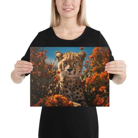 About my Brain Institute Wall Art 12″×16″ Cheetah Spirit Animal Canvas
