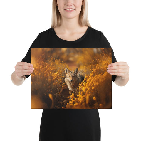 About my Brain Institute Wall Art 12″×16″ Coyote Spirit Animal Canvas