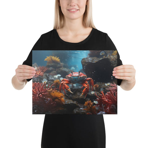 About my Brain Institute Wall Art 12″×16″ Crab Spirit Animal Canvas