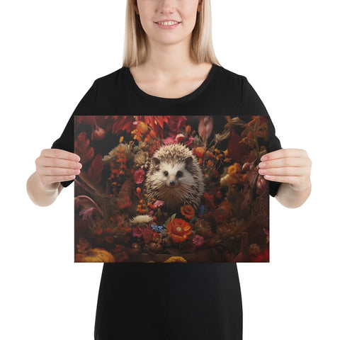 About my Brain Institute Wall Art 12″×16″ Hedgehog Spirit Animal Canvas