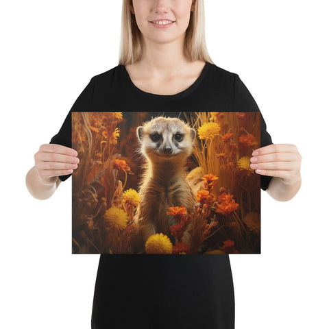 About my Brain Institute Wall Art 12″×16″ Meerkat Spirit Animal Canvas